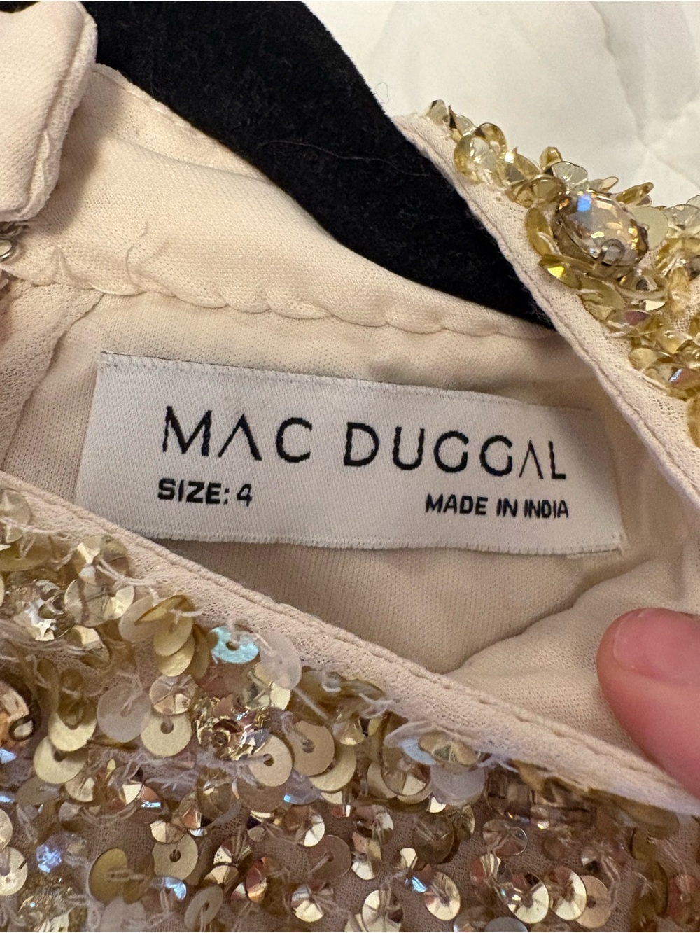 NWT Mac Duggal $458 Trapeze Dress - Picture 6 of 8